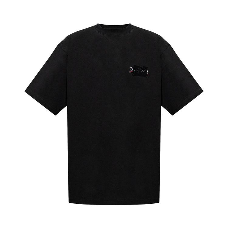 Balenciaga Large Fit T-Shirt Black/White/Red