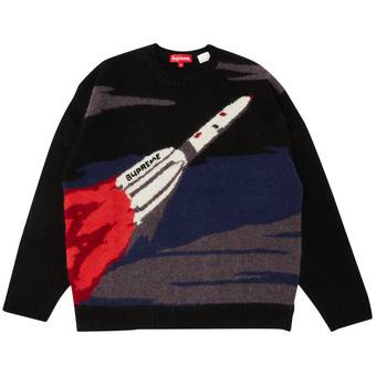 Supreme Rocket Sweater 'Black' | GOAT