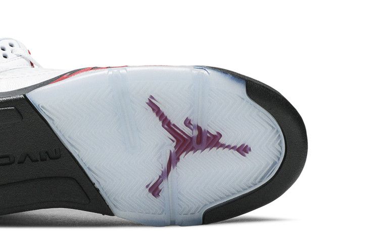 Air Jordan 5 RETRO Gs White Fire Red 2020