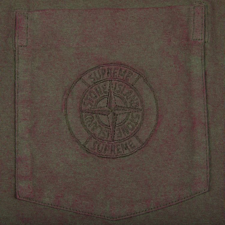 Buy Supreme x Stone Island Pocket T-Shirt 'Red' - SS19KN6 RED | GOAT