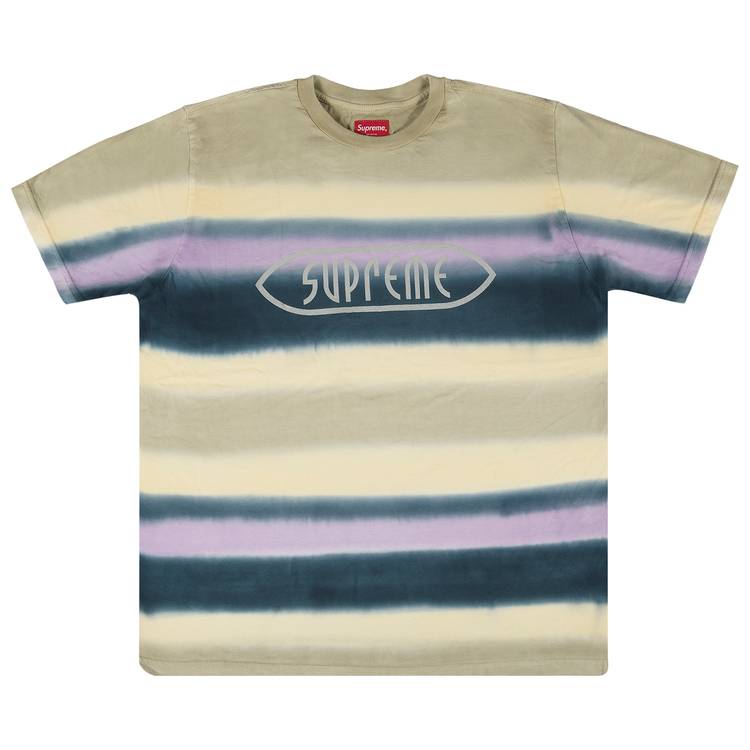 Supreme Rainbow Stripe T-Shirt 'Purple'