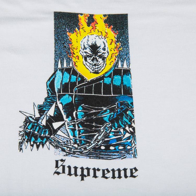 Supreme Ghost Rider T-Shirt 'White'