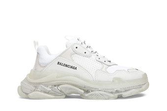 Buy Balenciaga Wmns Triple S 'White Clear Sole' - 544351 W09E1