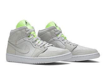 ★Nike ナイキ Jordan 1 Mid Vast Grey Ghost Green (W) Jordan 1 Mid Vast Grey Ghost Green (Women's) - CV3018-001 - US