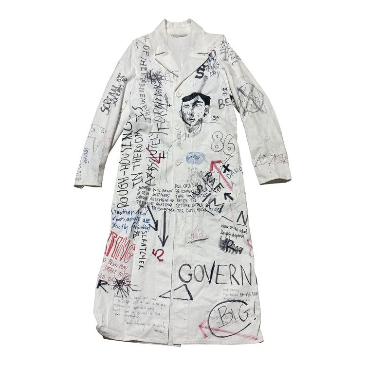 Raf simons sale graffiti lab coat