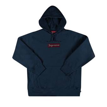 Supreme swarovski Box Logo navyサイズM ネイビー minnade-ganbaro.jp