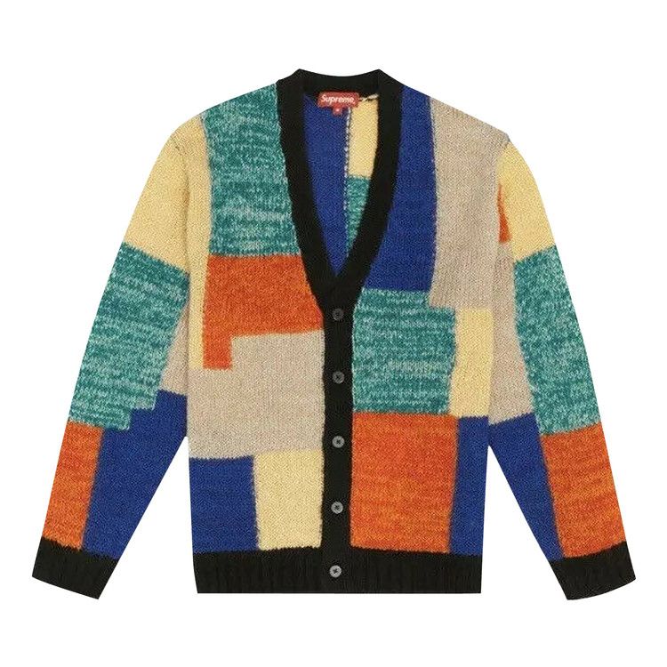 Buy Supreme Patchwork Mohair Cardigan 'Multicolor' - SS19SK7