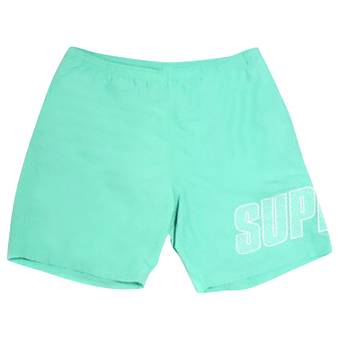 Buy Supreme Logo Appliqué Water Short 'Mint' - SS19SH24 MINT | GOAT