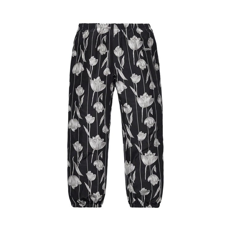 Buy Supreme Floral Silk Track Pant 'Black' - SS19P34 BLACK | GOAT AU