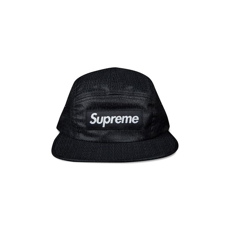 帽子 Supreme Fuck Everybody Jacquard Camp Cap Supreme Fuck Everybody Jacquard Camp Cap Black - SS19 - US