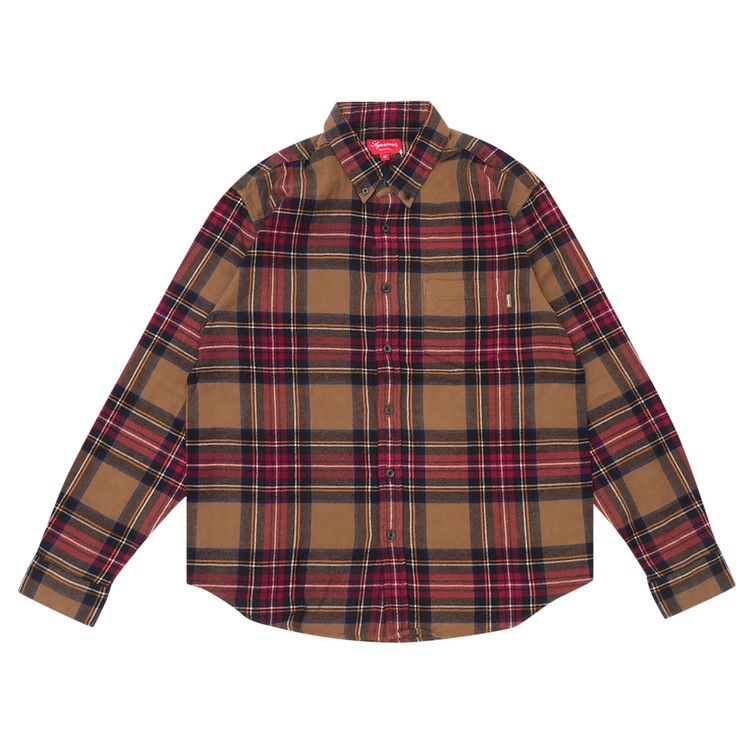 Buy Supreme Tartan Flannel Shirt 'Tan' - FW19S6 TAN | GOAT