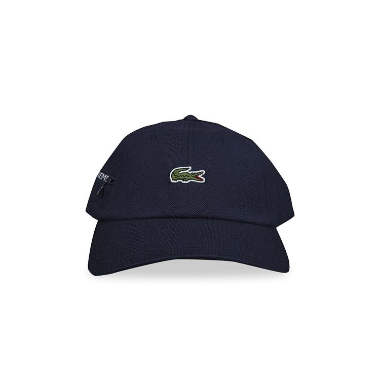 Buy Supreme x Lacoste Pique 6 Panel Cap 'Navy' - FW19H3 NAVY