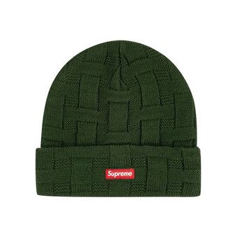 Buy Supreme Basket Weave Beanie 'Green' - FW19BN22 GREEN | GOAT