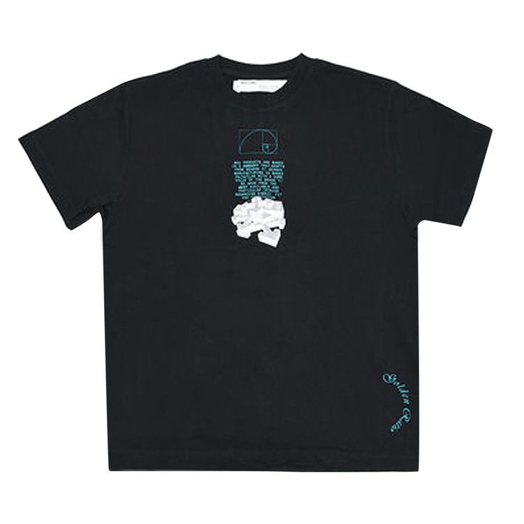 Off-White Dripping Arrows Shorts Sleeve Over T-Shirt Black