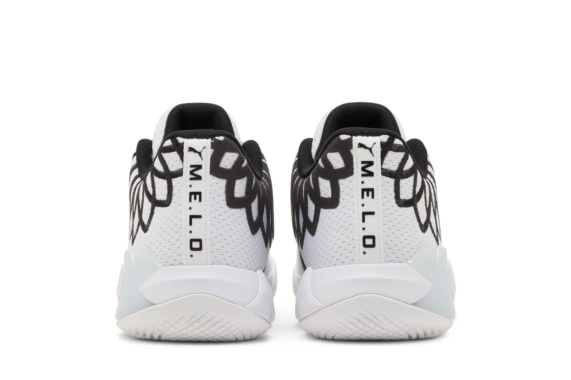 Pre-owned Puma Mb.01 Lo Jr 'team Colors - White Black'
