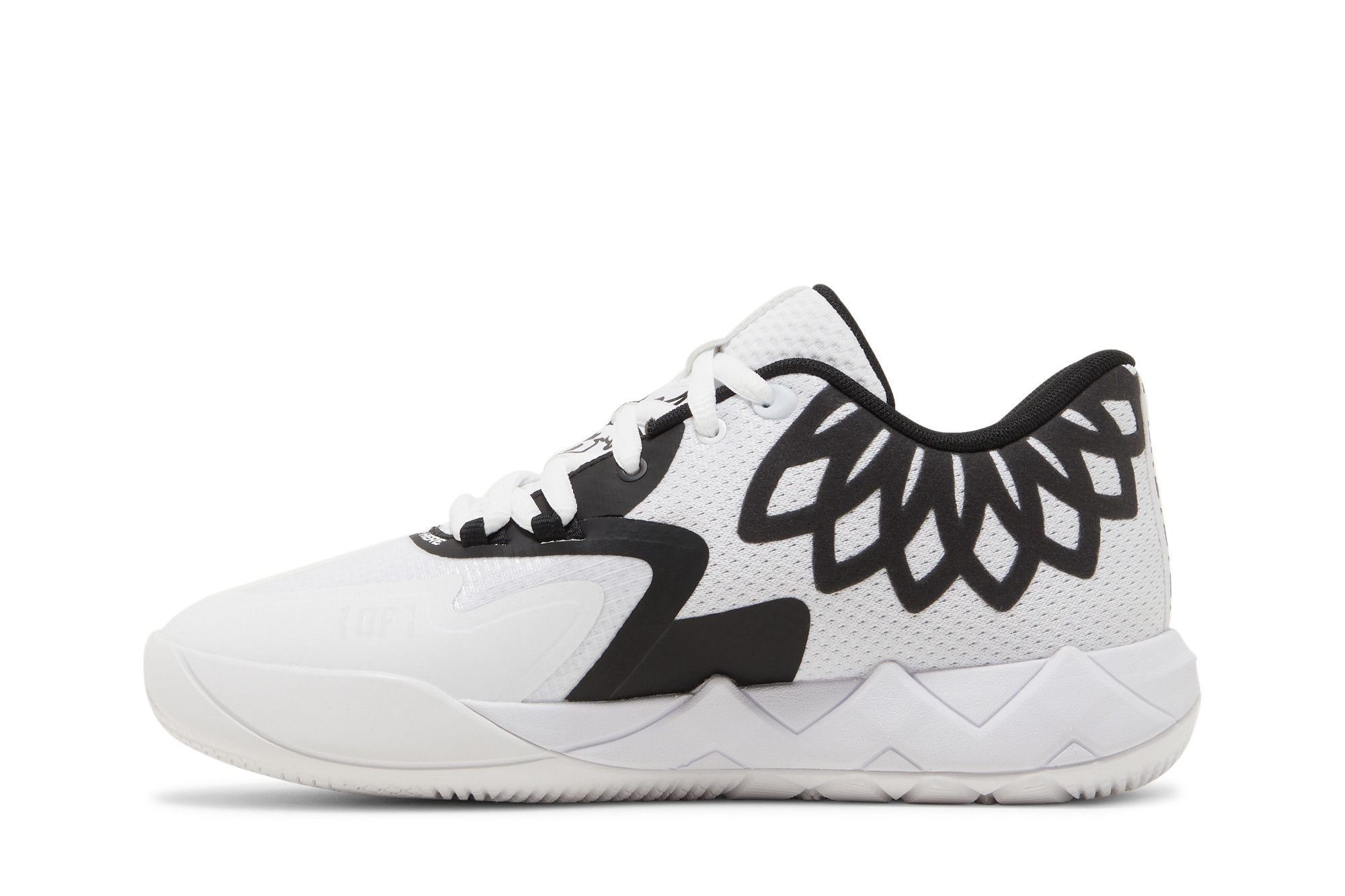 Pre-owned Puma Mb.01 Lo Jr 'team Colors - White Black'