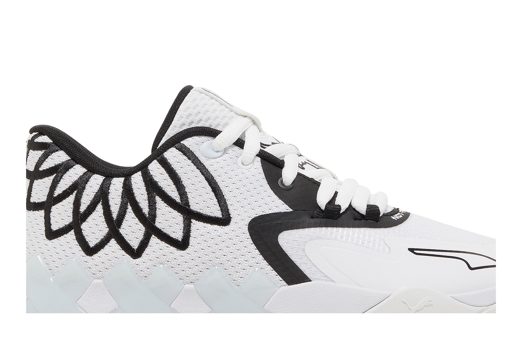 Pre-owned Puma Mb.01 Lo Jr 'team Colors - White Black'