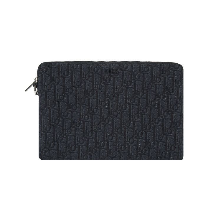 Dior Oblique Flat Pouch 'black'
