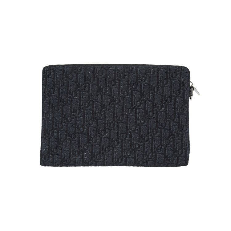 Dior Oblique Flat Pouch 'black'