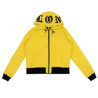 VLONE イエローフード付きジャケット 黒刺繍ロゴ入り Buy Vlone Canvas Hoodie 'Yellow' - VLONE O 3 YLW | GOAT