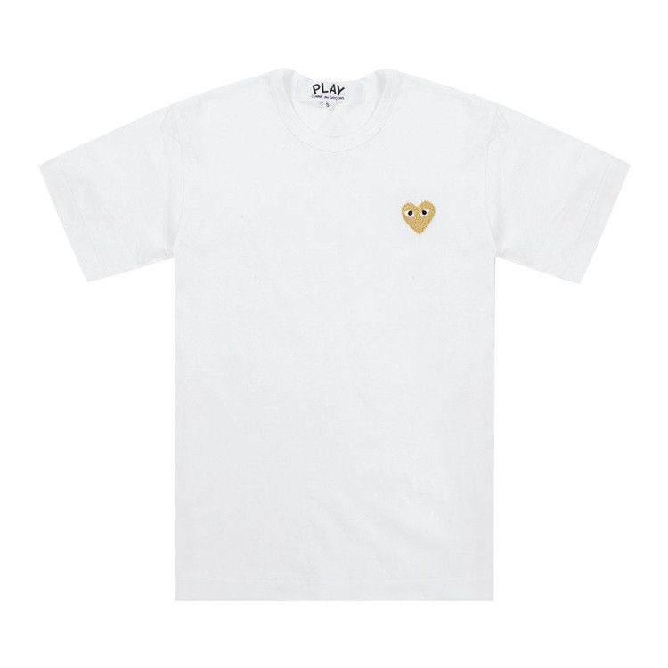 Comme des Garcons PLAY Play Gold Heart T-shirt White — foto 2