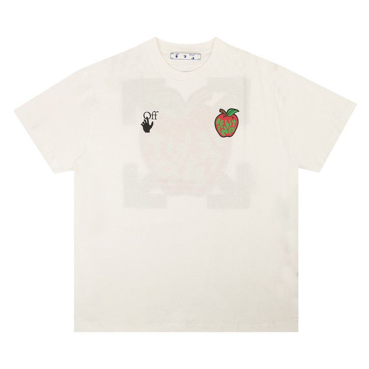 Buy Off-White Apple Over Tee 'White/Red