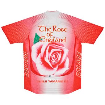 トップス palace y-3 football jersey PALACE Y-3 ADIDAS FOOTBALL T-SHIRT JERSEY WHITE RED ROSE