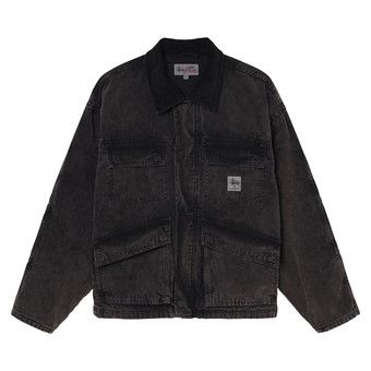 ブラック STUSSY WASHED CANVAS JACKET L Buy Stussy Washed Canvas Shop Jacket 'Black' - 115589 BLAC | GOAT