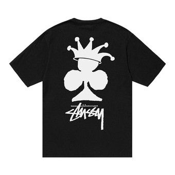 ★【STUSSY】★CROWN WREATH PIGMENT DYED TE.E★BLACK★ Stüssy Stussy Crown Wreath Pigment Dyed Tee 'Black' | REVERSIBLE