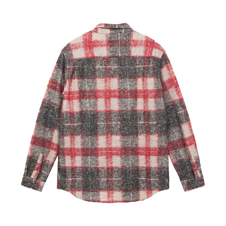 Stussy Plaid Knit Shirt Red