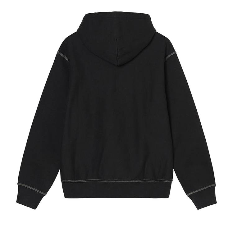 Buy Stussy Contrast Stitch Label Hood 'Black' - 118459 BLAC | GOAT