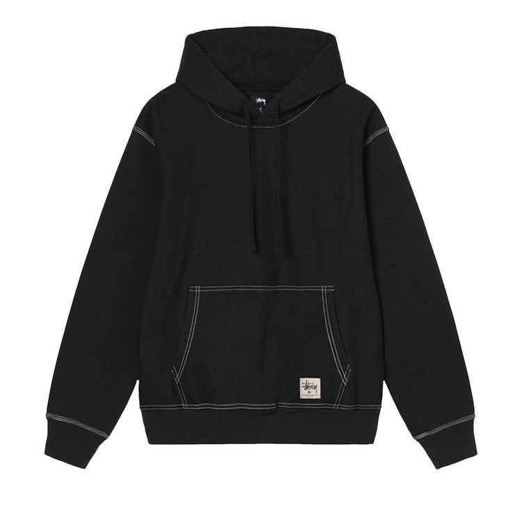 トップス ap21Stussy Contrast Stitch Contrast Pick Stitched Shirt in Black Stussy