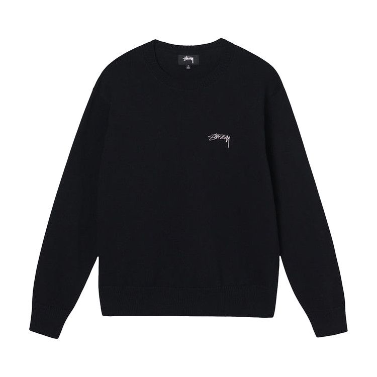 Buy Stussy Care Label Sweater 'Black' - 117140 BLAC | GOAT