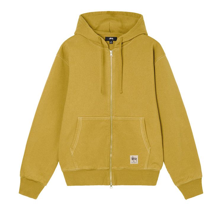 Buy Stussy Double Face Label Zip Hoodie 'Gold' - 118460 GOLD | GOAT