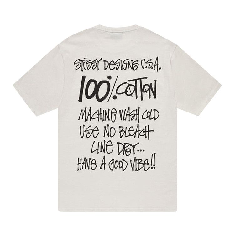 Stussy 100% Pigment Dyed T-Shirt Natural