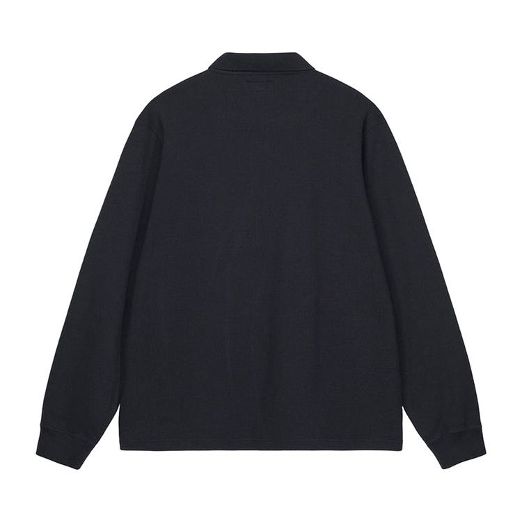 Stussy Long-Sleeve Rib Polo Black