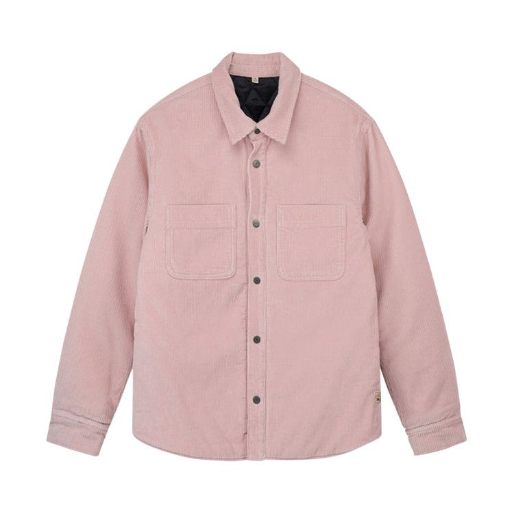 Stussy Cord Quilted Overshirt Washed Pink
