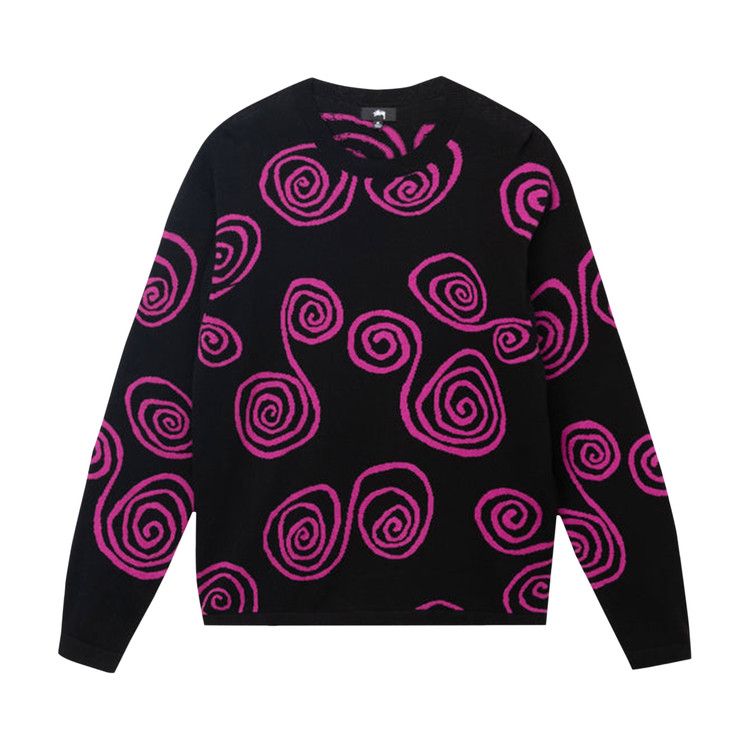 Stussy Hand Drawn S Sweater Black
