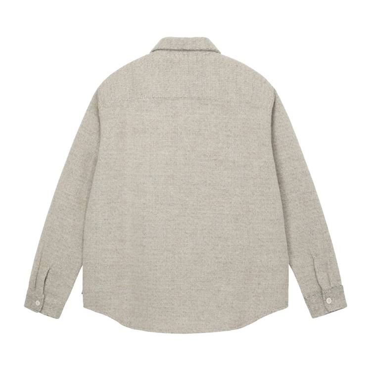 Buy Stussy Speckled Wool Cpo Shirt 'Bone' - 1110260 BONE | GOAT