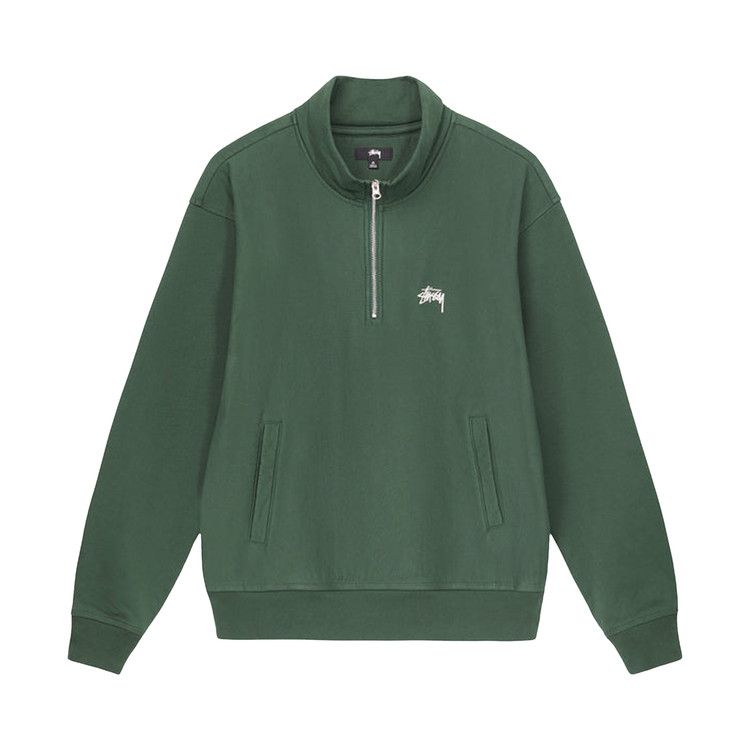 Buy Stussy Overdyed Stock Logo Mock 'Forest' - 118470 FORE | GOAT