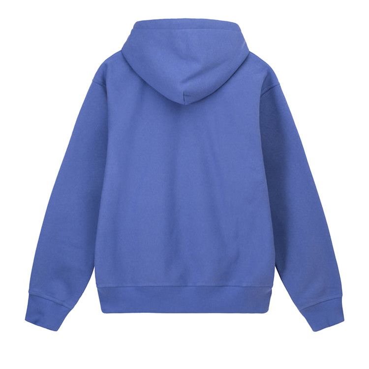 Stussy Stock Logo Appliqué Hoodie Denim