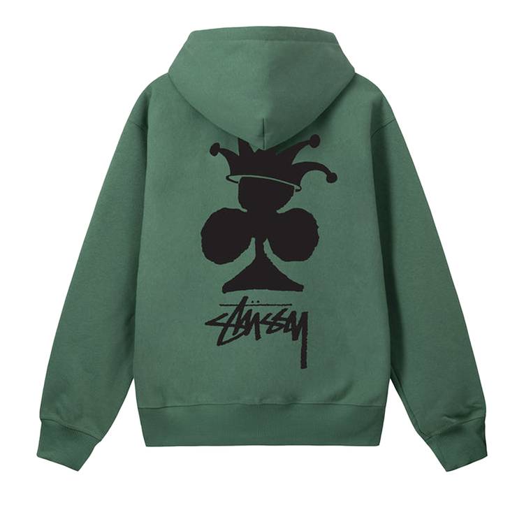 Buy Stussy Club Crown Zip Hoodie 'Green' - 1974854 GREE | GOAT