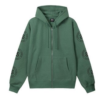 Buy Stussy Flipped Zip Hoodie 'Green' - 1974895 GREE | GOAT