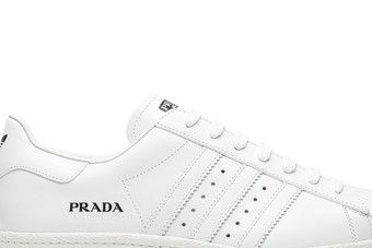 adidas gazelle silver green womens Adidas x Prada Unisex Re-Nylon White High Top Sneakers