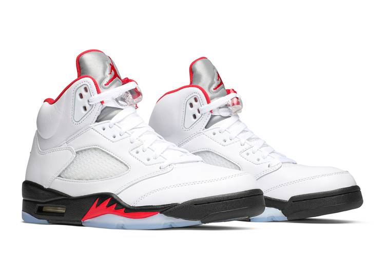 Air Jordan 5 “Fire Red”  Air jordans, Nike air jordan 5, Nike air