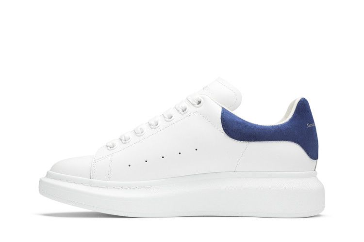 Alexander McQueen Oversized Sneaker White Blue Suede size 42.5 US 9.5  (553680)