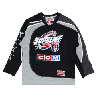 Buy Supreme x CCM All Stars Hockey Jersey 'Black' - FW22KN10