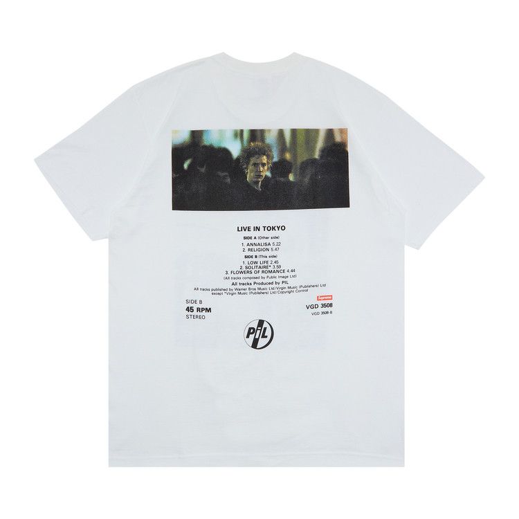 Supreme x PiL Live In Tokyo Tee 'White' | GOAT