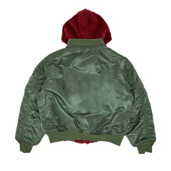 Buy Supreme Faux Fur Reversible MA-1 'Olive' - FW22J80 OLIVE