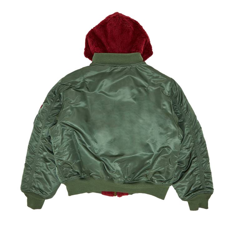 Buy Supreme Faux Fur Reversible MA-1 'Olive' - FW22J80 OLIVE | GOAT CA